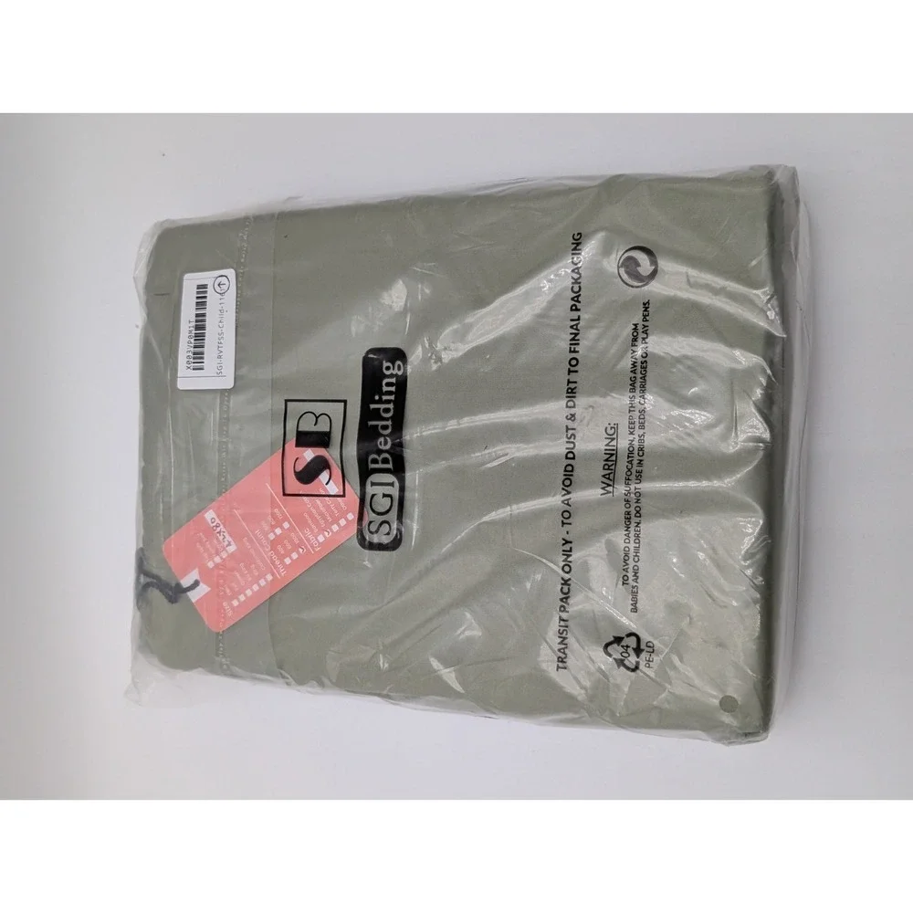SGI bedding‎ 1000 Thread Count Egyptian Cotton 42X80 Fitted Sheet - Green